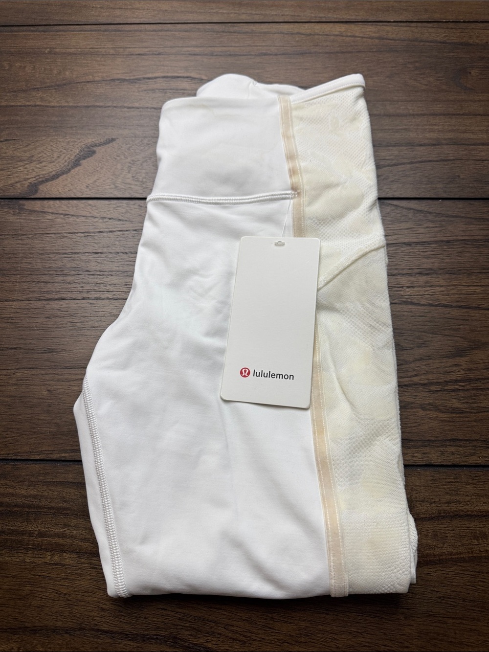 lululemon athletica Kids Cream-Accented White Leggings